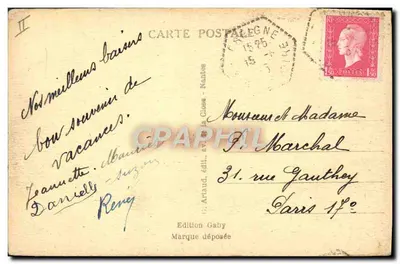 Candé (M.-et-L.) — Rue de Bretagne — Wydawnictwo Gaby — Rewers
