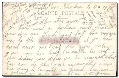 St-Étienne — Hotel dos Engenheiros e rua comercial — Editor Méclat, n°718 — Verso