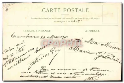 Aden — Steamer Point — Compagnie des Messageries Maritimes — Verso