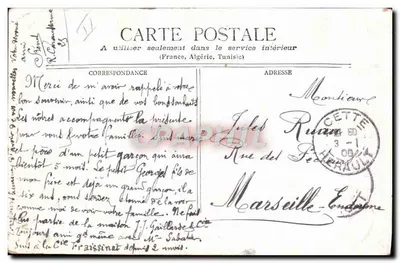 Jovem mulher — Nova Ano 1906 — M.J.S. — Verso