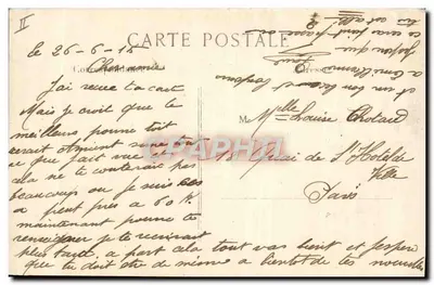 Mortiere francese da 350 mm manovrato dagli artiglieri del Creusot — La Guerra del 1914 — L. C. H. Paris — Verso