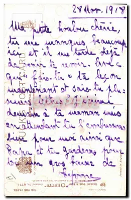 Pequeno Louis — Soldado em uniforme — Olliette & Bours — Verso