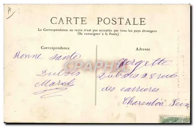 A Auvergne — A Bela Auvergnate, Traje de Festa — M.F. 2610 — Verso