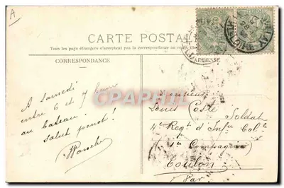La Bourrée d'Aubergono — scena tańca i muzyki — Phironnelle, Paris, n°47 — Rewers