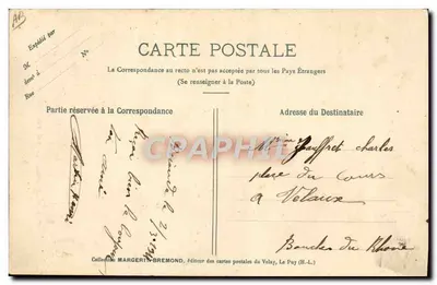 Tipo del Contadino Cévenol, tornando dal Mercato — Le Velay Illustré, n°308, Chché M. B. - Rep. int. — Verso