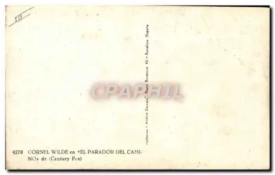 Cornel Wilde — w «El Parador del Camino» — Century Fox — Rewers