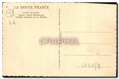 Sospel (Alpes-Maritimes) — Stare domy nad Bévéra — Wydawnictwo Yvon — Rewers