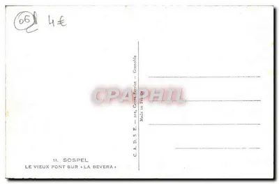 Sospel — Il vecchio ponte sulla Bevera — C.A.D.S.E. Grenoble — Verso