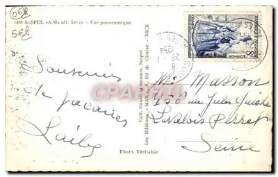 Sospel — Vista panorámica — Coll. Daniel Journaux, Les Editions Véritable, Nice — Reverso