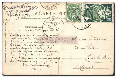 Théoule — Wzgórze Aiguille, Estérel — Wydawnictwo Ghiletti, Nicea, n° 567 — Rewers