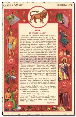 Leão — Horóscopo — M.D. Paris, série Horóscopo C