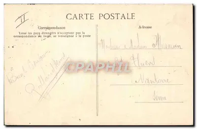 Hospital Beaujon — Pavilhão Pasteur — A.P. n°8 — Verso