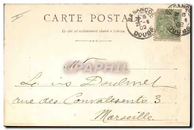 Besançon, Stara Wieża — ulica Pasteur — wydawca nieznany — Rewers