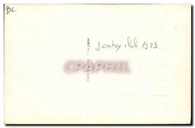 O Capucin montado por Williams — Jockey Club 1923 — editor A.N. n°35 — Verso