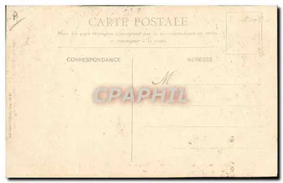 Castelo de Compiègne — vista do castelo e de seus jardins — editor Messageries Méditerranées, número de série não visível — Verso