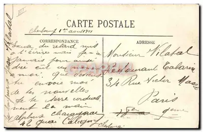 Cherbourg — Transatlantyk w przylodze — LL — Rewers
