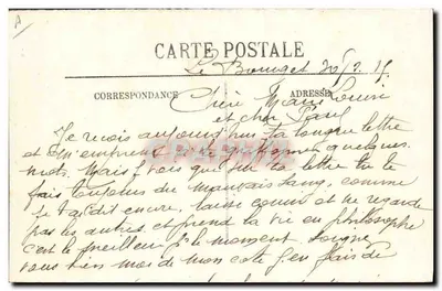 Le Tréport — Barco de reboque passando pelas comportas — LL — Verso