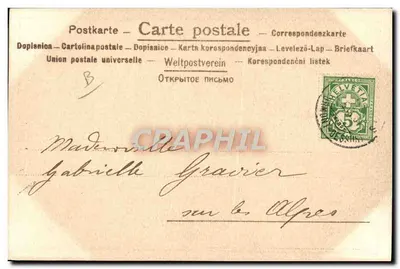 Młoda kobieta w stroju łucznika — Wydawca E. Schmenol, nr 362 — 1902 — Rewers