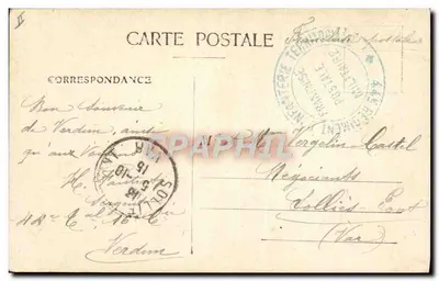 Obus de 420 allemand, non éclaté — relevé aux environs de Verdun (Meuse) — Beau, éditeur, Verdun — N° 2 — Reverso