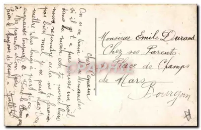 Descarregamento de material tomado dos Alemães — La Guerre — AHK Paris — Verso