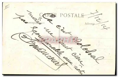 Duits mortier van 280 — Oorlog 1914 — L. C. H. Paris — Achterkant