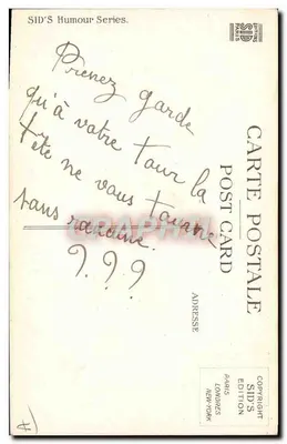Jongen met het hoofd omgedraaid — S. Gibson — N° 6002 — Achterkant
