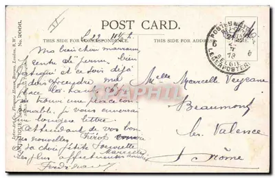 Dos niños atacando las reservas — A raid on the Food Controller! — Letter-Art Co. No. 2066 — Reverso