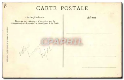 Bourrée d'Auvergne — danza folklorica — Tipografia Fototipica di La Havana — Verso