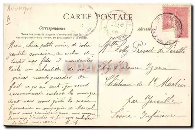 Bourrée d'Auvergne — danza folklorica — Collezione V. D. C. Edir — Verso