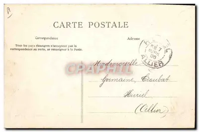 A Auvergne pitoresca — Em Direção à Festa — editor L'Auvergne Pittoresque, n° 385 — Verso