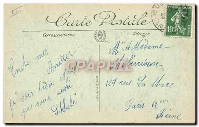 Typen van Auvergne — La Bourrée — LL. — Achterkant