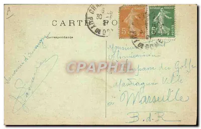 Festa local em La Bourrerie d'Aubergnano — Edição C. Paris — Verso
