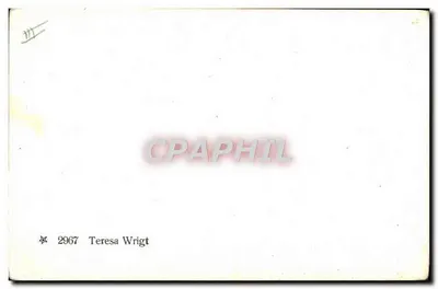 Teresa Wright — portret studium — n° 2967 — Rewers