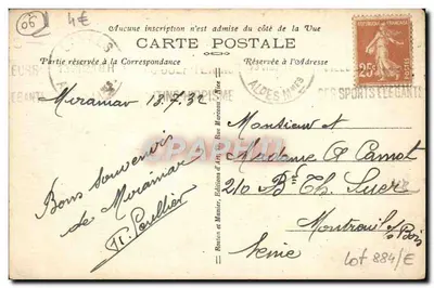 Beaulieu — Jardin Fleuri — La Côte d'Azur — Rewers