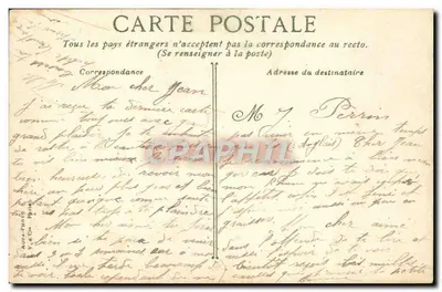 Lyon. Człowiek z Roche — figura w zarośniętej jaskini — wydawca nie widoczny, nr 26 — Rewers