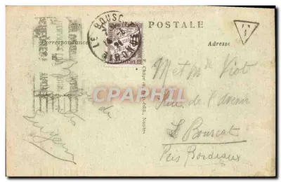 NANTES — Portal Świętego Piotra — Wieża z XV wieku — nr 105 — Rewers