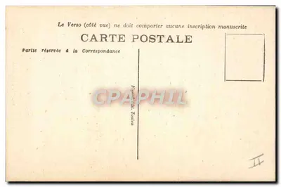 Hyères-les-Palmiers — Capela da antiga Comendatária dos Templários e Praça do Mercado — Editor Figerolles, Toulon — Verso