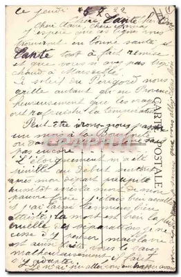 Castelo de LA GARDE — lado Norte — editor desconhecido, n° 14 — Verso