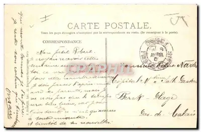 Paris — Institut Pasteur — P. Bâthioux, Edt. 53, Boulevard Montparnasse — Rewers
