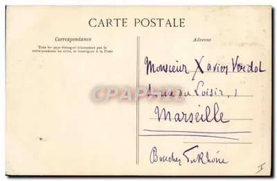 PARIS — Monument de Pasteur — C.L.C. n°694 — Verso