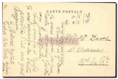 Louis Pasteur — ritratto inciso — Edizione e Cliché KALIBER, Dole (Jura) — Verso