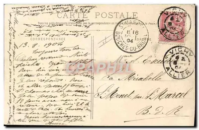 Vichy - Campo de Carreras — editor L. F. Vichy, n° 24 — Reverso