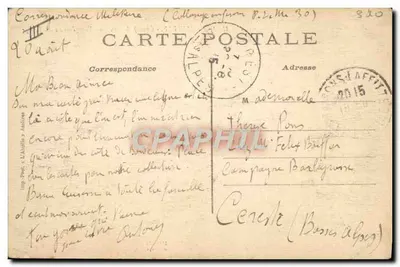 MAISONS-LAFFITTE - Champ de Courses - Vue générale du Pesage — L'Abellig, Asnières, n°71 — Verso