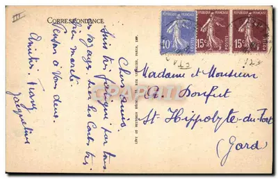 Le Touquet-Paris-Plage — Hotel dos Ingleses. Partida para a caminhada — LL n°326 — Verso