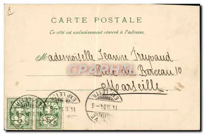 Daims e flores — ilustração Art Nouveau — Gesetz & Co. n°1333 — Verso