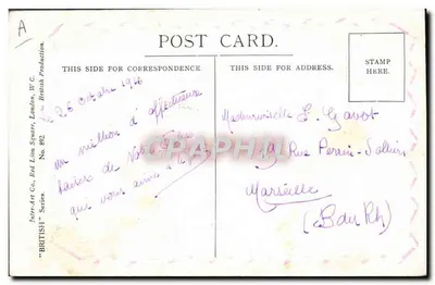 Criança soldado evacuado do front — Inter-Art Co. Série Britânica Número 892 — Verso