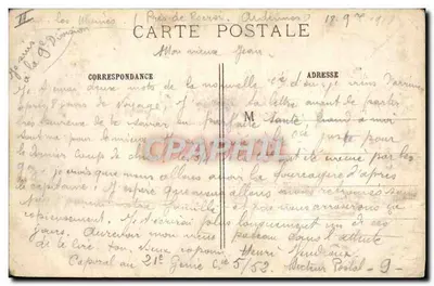 Batteria d'artiglieria inglese in posizione di combattimento — La Guerra 1914-1915 — J. Courcier, Parigi — Verso