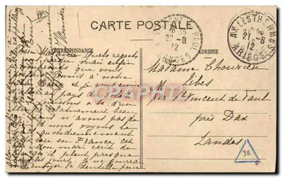 Jovem Bethmalaise — As Pirineus Ariégeoisas — Fototipia Labouches Frères, Toulouse, n°83 — Verso