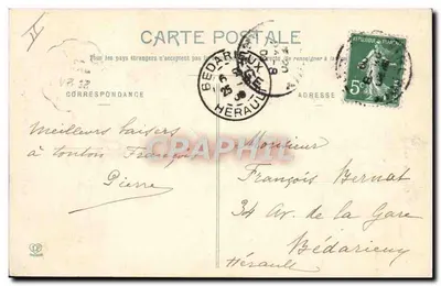 Młoda kobieta z Bethmale — Pyrenees Ariégeoises — Fototypia Lábouche Frères Toulouse, n°168 — Rewers