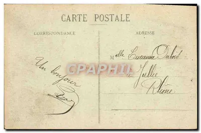 Fonte de Saint-Alyre — Tipos Auvergnats — Clermont-Ferrand — A Auvergne Ilustrada — Verso
